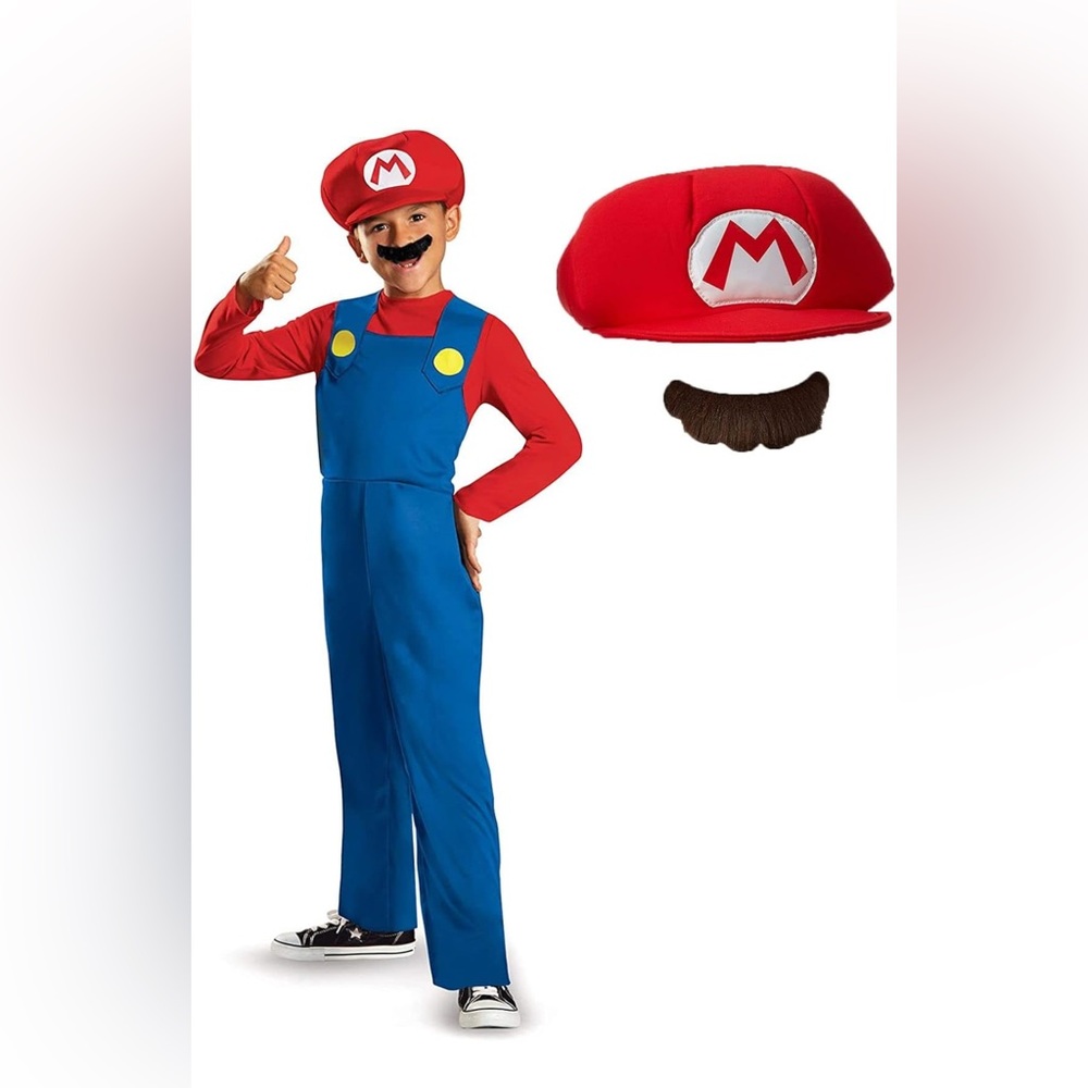 Disguise Super Mario “Mario” costume. NWT various sizes